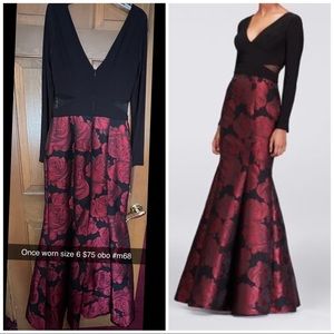 Xscape Floral mermaid dress